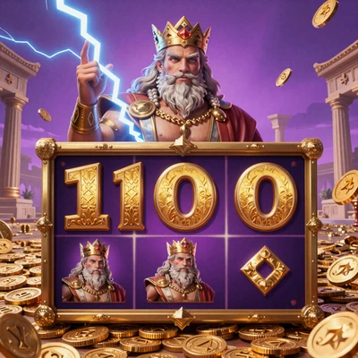 Gates of Olympus 1000 Slot von Pragmatic Play mit Zeus und Blitzen